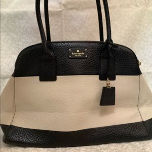 Kate Spade white and black tote